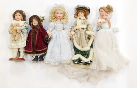 The Ashton Drake Galleries collector's dolls, including Summer Dream, Lydia, Emily, Cinderella, etc. (a quantity)