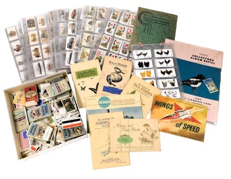 Cartophily cigarette cards, including John Player, Poultry, Gallagher Fables and their Morals, John Player Boys Scout & Girl Guide, Patrol Signs & Emblems, and Will's Strange Craft, sets and part sets.