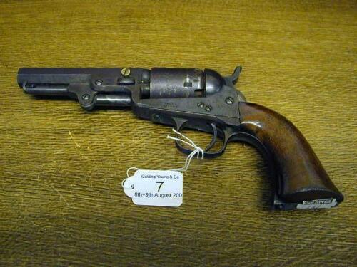 A Webley & Scott brass barelled flare pistol