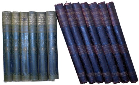 Kirkland (John). The Modern Baker, Confectioner & Caterer, 6 vols, green cloth, published by the Gresham Publishing Company, London 1907, together with The Encyclopaedia of Practical Cookery vols II-VIII, edited by Theodore Francis Garrett, published by L