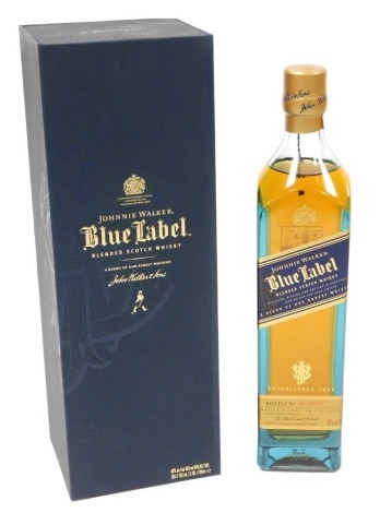 A bottle of Johnnie Walker Blue Label Blended Scotch whisky, 70cl, bottle number IA259058, boxed.