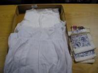 Petticoat, christening gown and 2 souvenier handkerchiefs