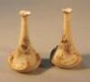 A pair of Locke & Co Worcester Blush Ivory tapering spill vases