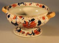 A 19thC ironstone Mason's style soup tureen