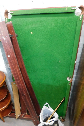 Withdrawn pre-sale. A three quarter sized Pot Black snooker table.