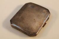 A George V silver cigarette case