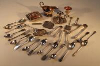 A collection of Victorian and later electroplated items