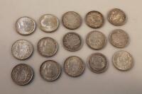 A collection of fifteen George V half crowns