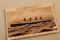 An SS Titanic advertising postcard by Vacuum Oil Company Ltd London.