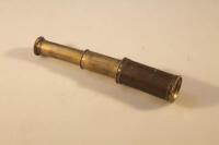 A 19thC miniature brass telescope