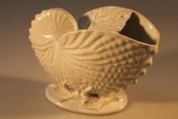 A Victorian Davenport nautilus shell spoon warmer.