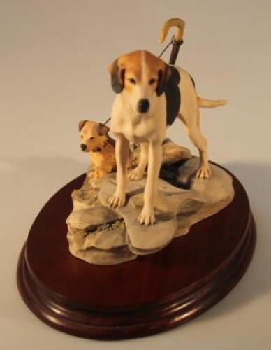 Border Fine Arts Fell Hound with Lakeland Terrier