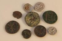 Various roman coins.