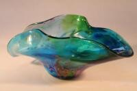 A modern Murano style glass dish