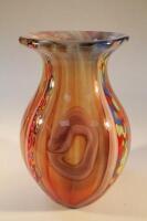 A modern Murano style glass baluster vase