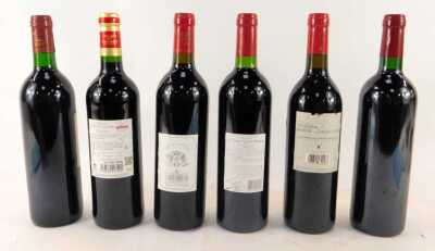 Six bottles of French Bordeaux, comprising Chateau des Joualles 1996, Chateau de Viaqut 2001, Chateau La Croix St Pierre 2014, Chateau de la Commanderie 2006, Chateau Chataigniere 2012, and Chateau Borie Lamouline 2006. - 2