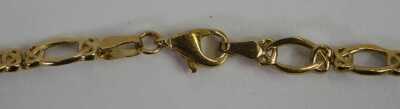 A fancy link bracelet, yellow metal, stamped 375, 18cm long, 5g. - 2