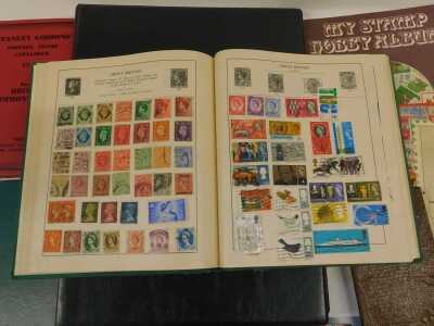 Various stamps, cigarette cards, etc., to include a Strand stamp album containing GB commemorative and world stamps for Canada, France, Finland, Egypt, loose stamps, various books relating to stamp collecting, cigarette and tea cards to include Brooke Bon - 2