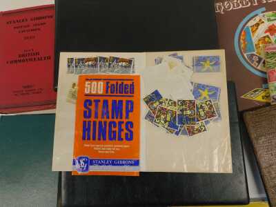 Various stamps, cigarette cards, etc., to include a Strand stamp album containing GB commemorative and world stamps for Canada, France, Finland, Egypt, loose stamps, various books relating to stamp collecting, cigarette and tea cards to include Brooke Bon - 5