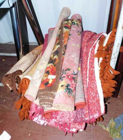 Various rugs, including wool rug of floral design, etc. (a quantity)