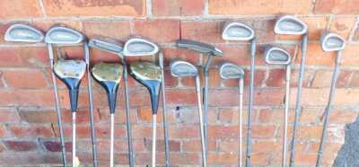 A golf bag, containing lady's right handed golf clubs, together with a golf trolley and various golf balls. - 2