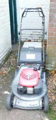 A Honda petrol lawn mower, HRD535.