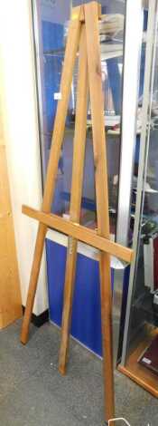 An A Frame pine easel.