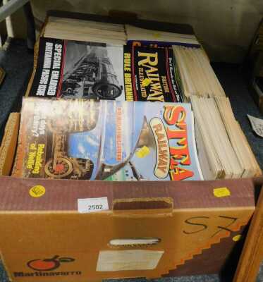 Steam and British Railway magazines. (1 box)