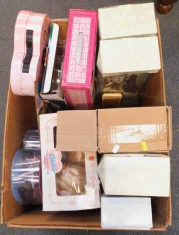 WITHDRAWN PRE SALE BY VENDOR.Mattel and other dolls, including a Mattel My Child doll, boxed, Cutie Pops Candy, The Mod British Birds dolls, Team Trends Gabby doll, etc. (1 box)