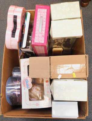 WITHDRAWN PRE SALE BY VENDOR.Mattel and other dolls, including a Mattel My Child doll, boxed, Cutie Pops Candy, The Mod British Birds dolls, Team Trends Gabby doll, etc. (1 box)