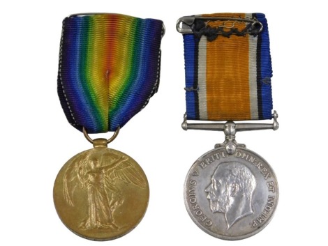 Two WWI medals, comprising The Great War for Civilisation inscribed 015861 CPLEC Coad AOC, and The George V medal, each with ribbon. (2)