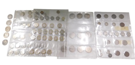 Collectors coins, comprising 1930s crowns, half crowns, commemorative Churchill crowns, fifty pence pieces, two pound coins, etc.