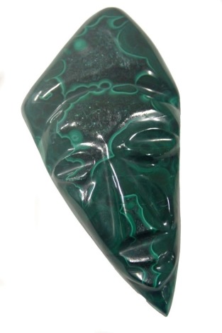 A malachite gem, 12cm diameter.