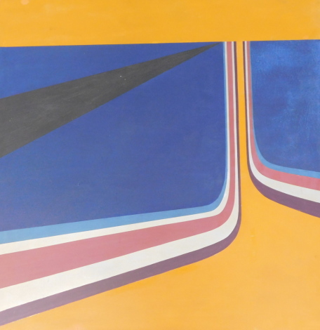 Antonin (Tony) Bartl (1912-1998). Abstract motorway scenes, oil on board, 122cm x 122cm.