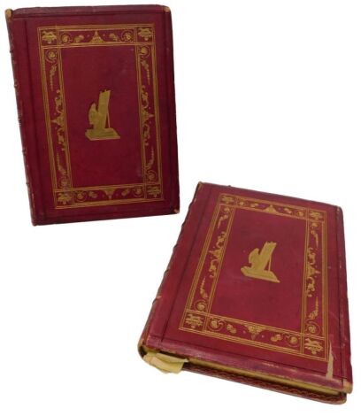 Landseer's Works, comprising Forty Four Steel Engravings, and Woodcuts, volumes 1 and 2, published by London Virtu and Co Limited, leather bound with gilt tooling.