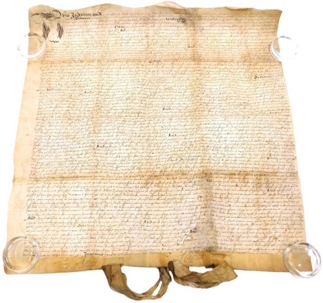 An 18thC indenture, lacking seal. (AF)