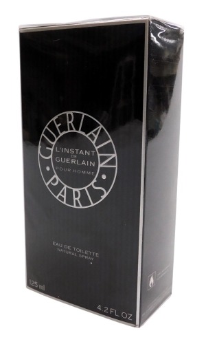 A Guarlain L'Instant de Guarlain eau de toilette, Pour Homme 125ml, boxed, with outer cellophane.