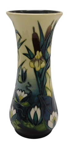 A Moorcroft pottery Lamia pattern vase, designed by Rachel Bishop, impressed and painted marks, boxed, 20.5cm high.