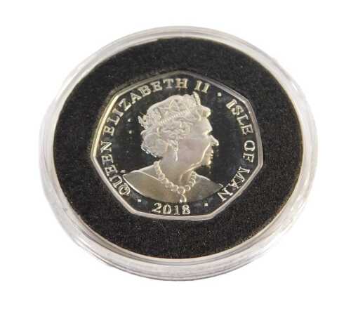 A HM The Queen's Coronation 65th Anniversary 1953-2009 silver proof fifty pence piece, limited edition number 1415/1953, with a certificate, in a presentation box.