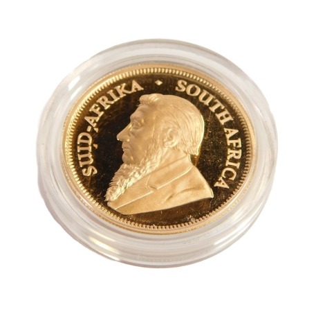 A South African Mint 2022 ½oz Queen's Jubilee gold krugerrand, with certificate of authenticity number 13/50, in presentation box.