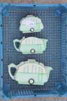 A Burliegh ware caravan three piece tea set.