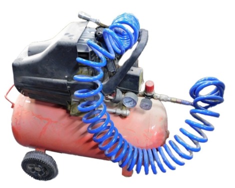 An air compressor.