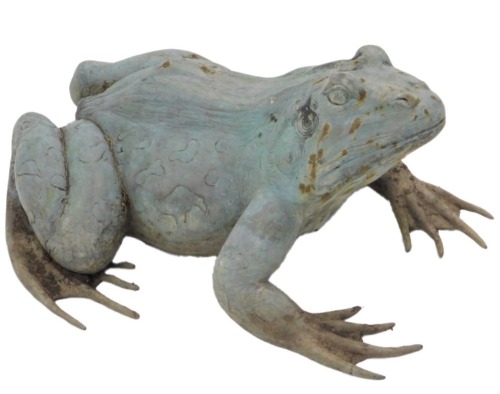 A large bronze frog or toad, 60cm long.