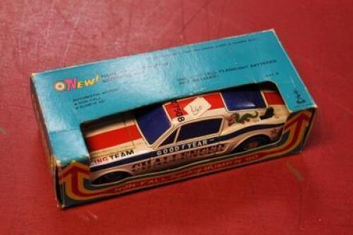 A Japanese tin plate racing car Challenger 8 in box.