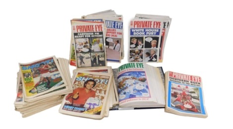 Shoot! football magazines from 1979/1980 seasons, and Private Eye magazines from 2011/2014. (qty) NB. This lot will be sold for BBC Children In Need by guest novice auctioneers that have supported the BBC Bargain Hunt 2024 fund raising campaign. The full 