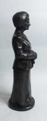 Neil Simmons (20thC) Bronze bust, Margaret Thatcher, dated 2001, 55cm high. - 4