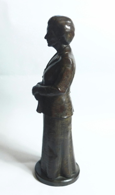 Neil Simmons (20thC) Bronze bust, Margaret Thatcher, dated 2001, 55cm high. - 6