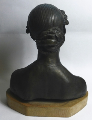 Jacob Epstein (1880-1959) Bust of Mrs Ambrose McAvoy, bronze 1909, 46cm high. - 4