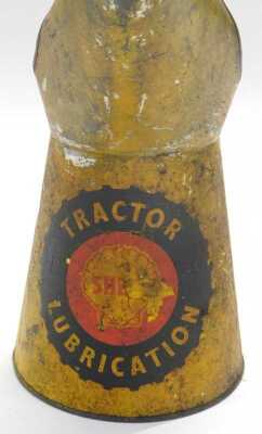 A Shell tractor lubrication one quart oil can. - 2