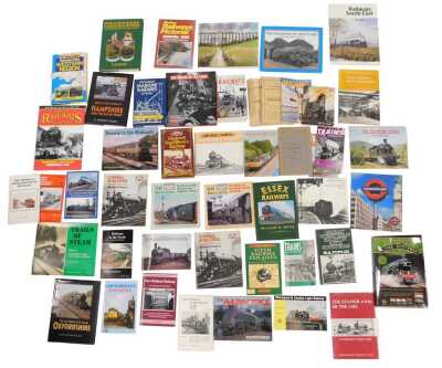 Railway related books, including The Shelter of the Tubes Tube Sheltering in Wartime London by John Greg, 150 Years of Mainline Railways by OS Knock, A History of the LNER The First Years 1923-33 by Michael R Bonavia, The Stanier 4-6-0's of the LMS by JP